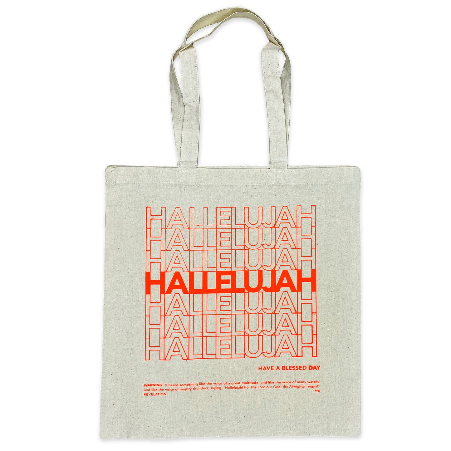 Hallelujah Canvas Tote Bag